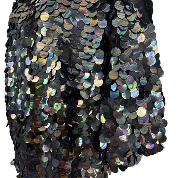 Liz Claiborne Vintage 80s Lambswool Angora Sweater Allover Sequin Dolman sz S - Picture 9 of 16